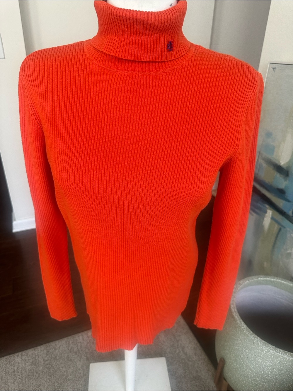 Lauren Ralph Lauren Ribbed Turtleneck Sweater M